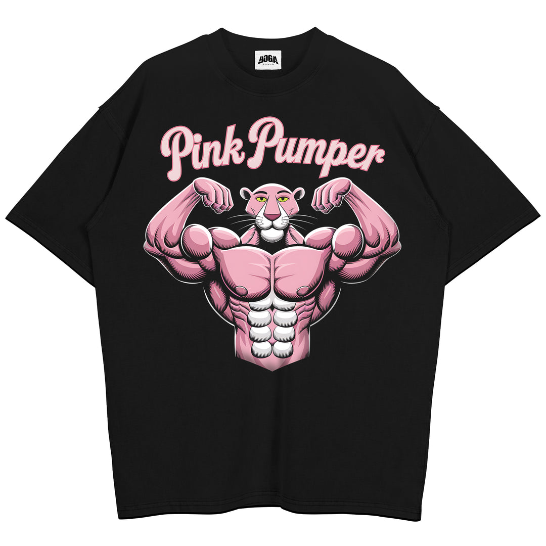 Rosa Pumper oversized skjorta