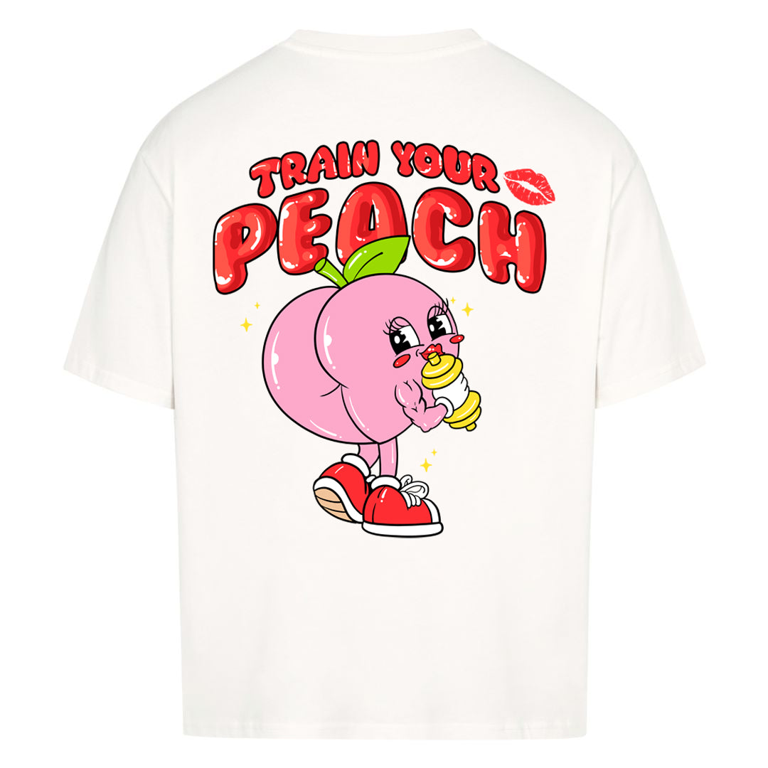 Träna din Peach Oversized (Backprint) tröja