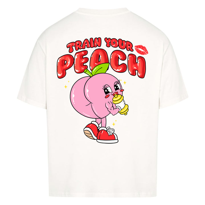Träna din Peach Oversized (Backprint) tröja