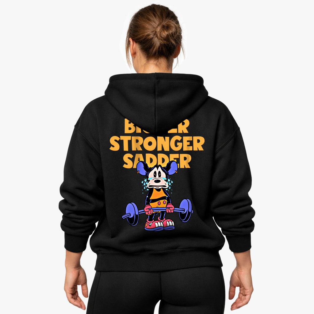 Bigger Stronger Sadder Oversized (Backprint) Hoodie