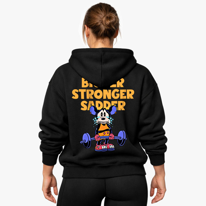 Bigger Stronger Sadder Oversized (Backprint) Hoodie