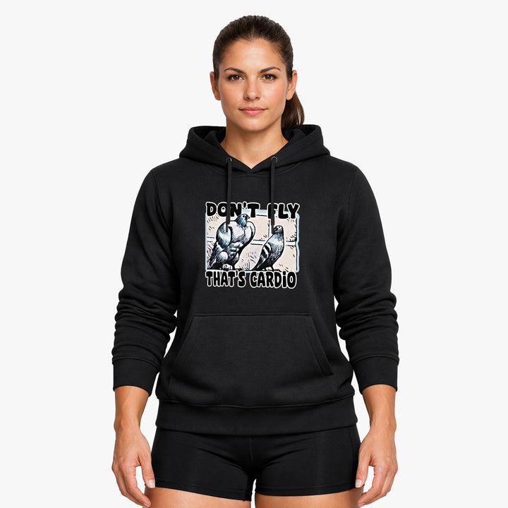 FLY Hoodie mit Taschendruck