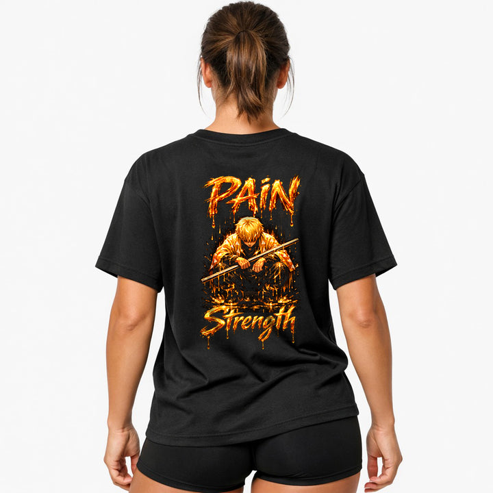 Pain Is Strength (Backprint) Oversized Shirt