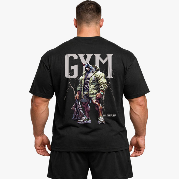 Gym-dog (Backprint) Oversized Shirt
