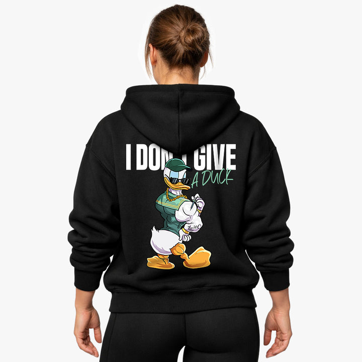 I Don't give a duck Oversized (Backprint) Hoodie