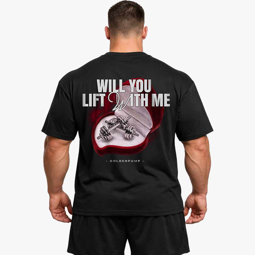 Lift with me (Backprint) Oversized Shirt