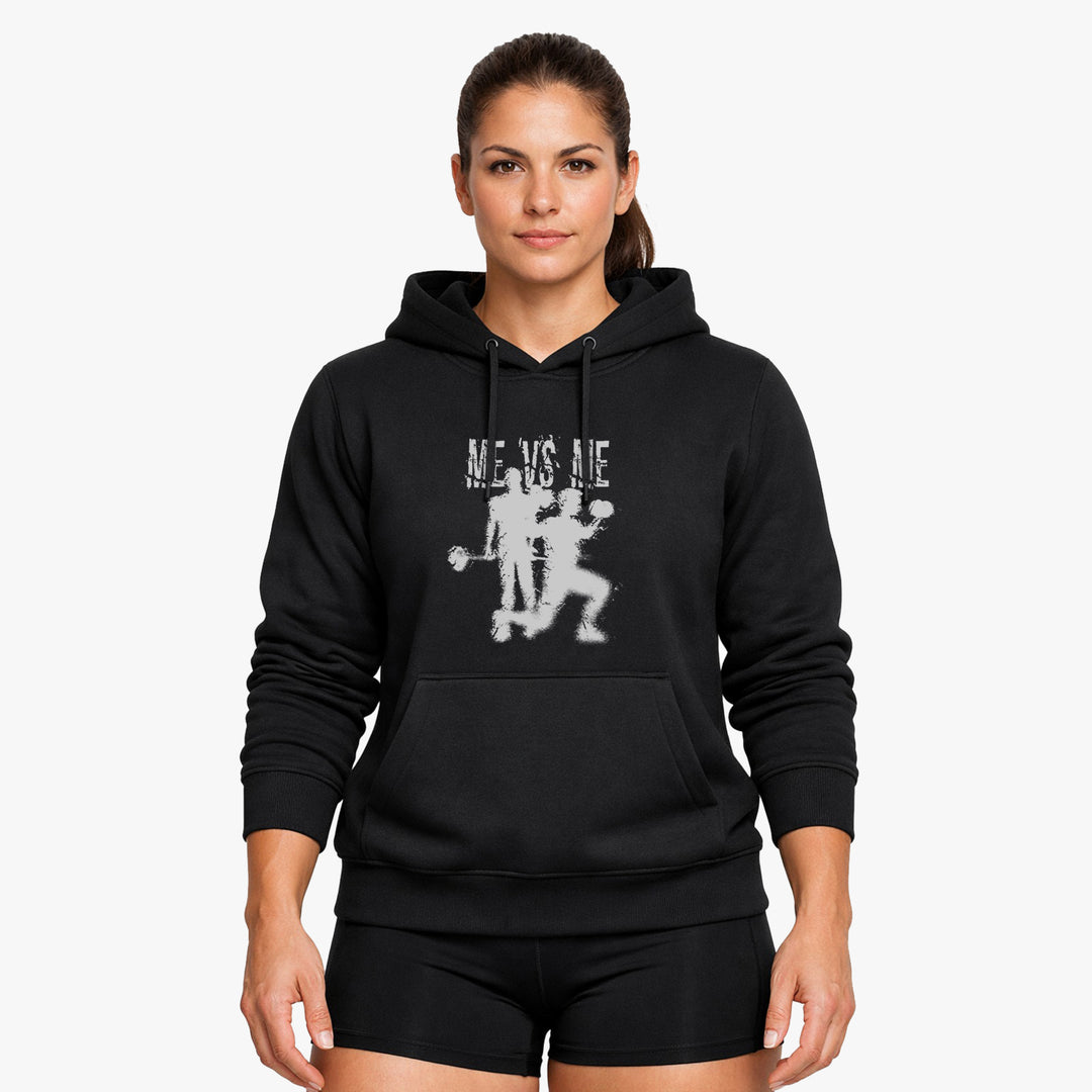 Me vs Me Hoodie - Mit Taschendruck