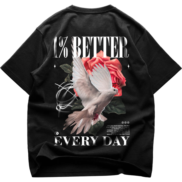 1% Better Oversized (Backprint) Shirt