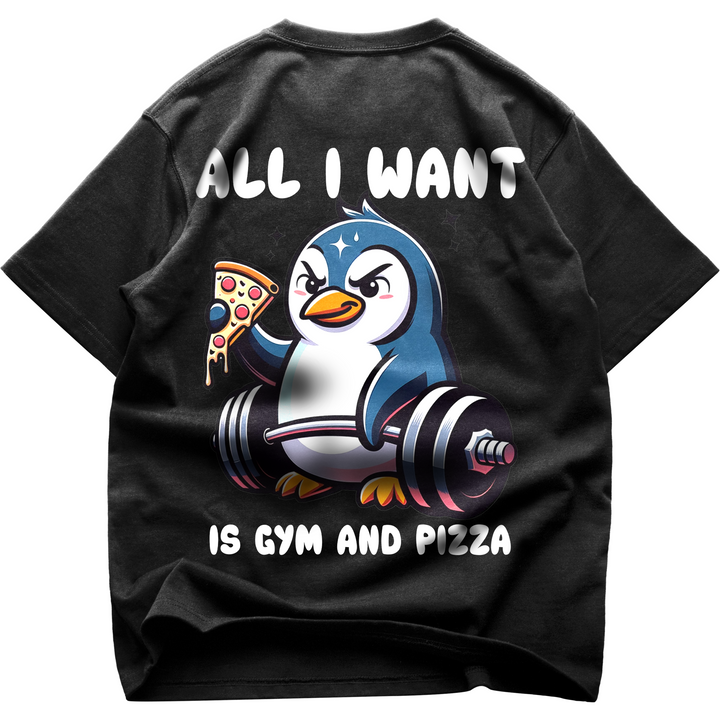 Pizza (Backprint) Oversized Shirt