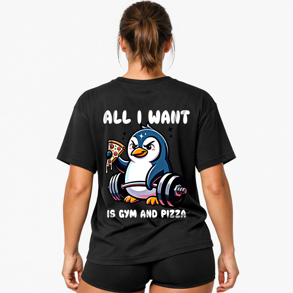 Pizza (Backprint) Oversized Shirt