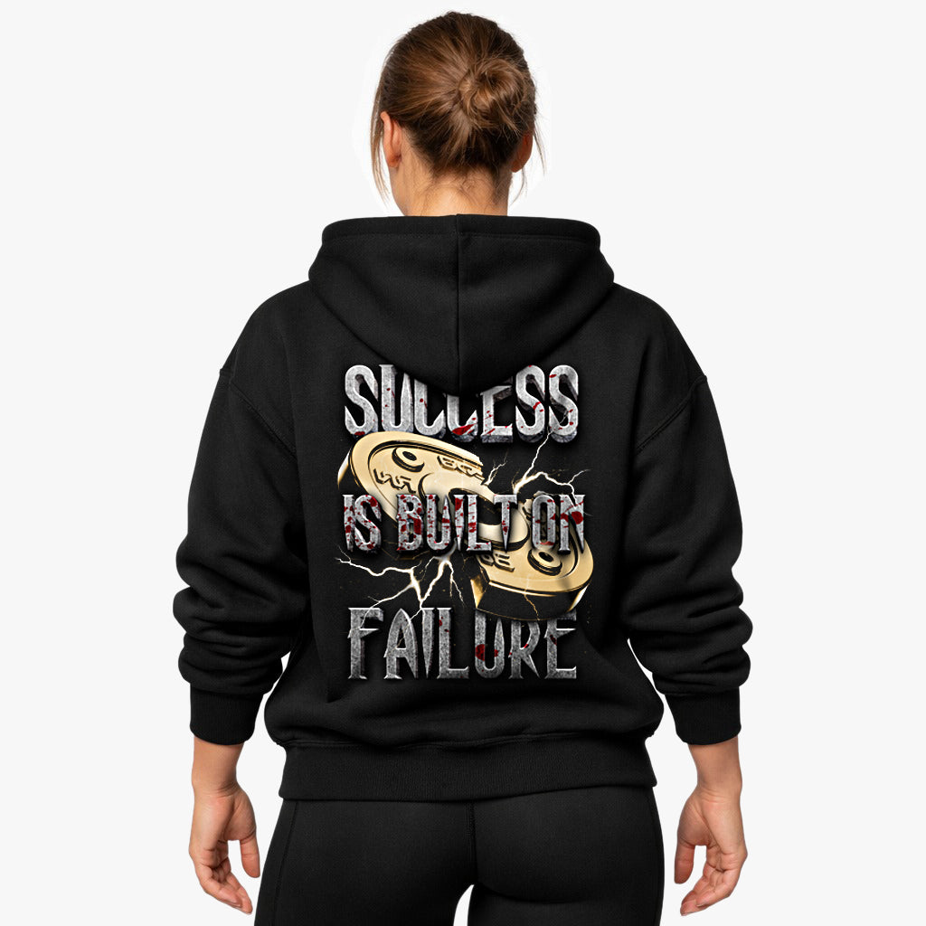Success is built on failure Oversized (Backprint) Hoodie