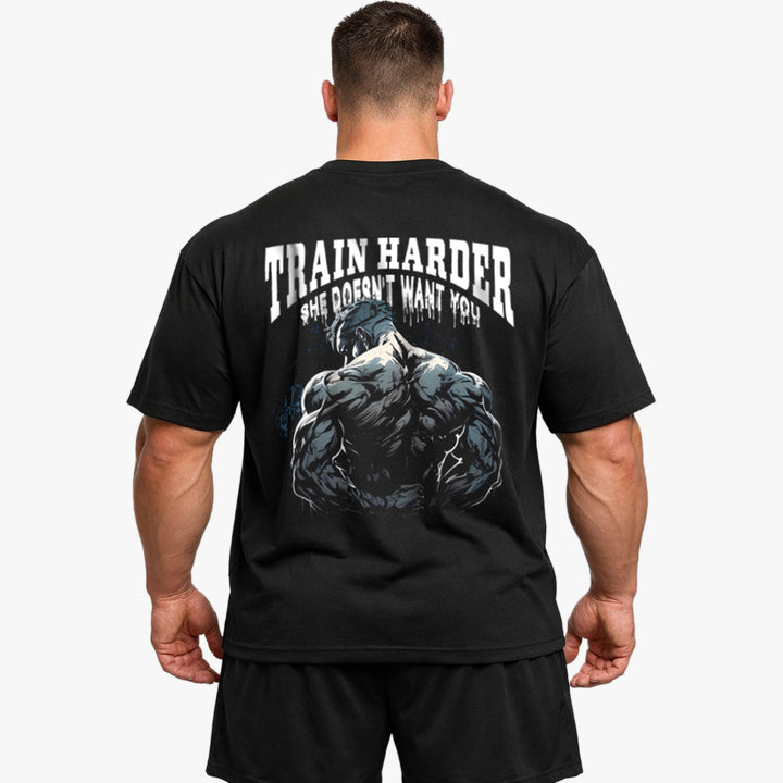 Train Harder (Backprint) Oversize Blast
