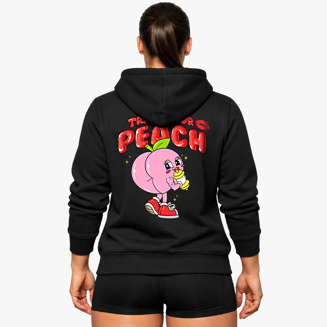 Train je Peach (rugafdruk) hoodie