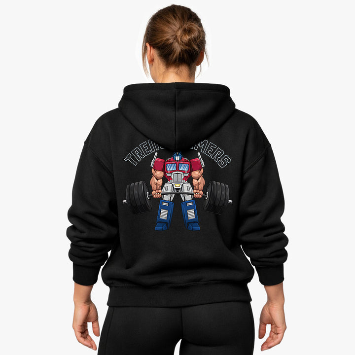 Sudadera con capucha extragrande (impresión trasera) de Transformers