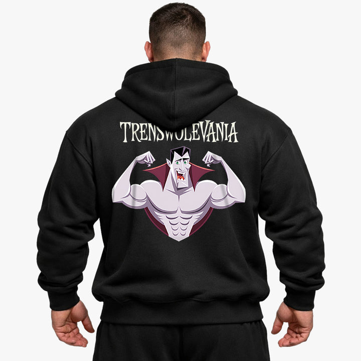 Trenswolevania(V2) Sudadera con capucha extragrande (espalda estampada)