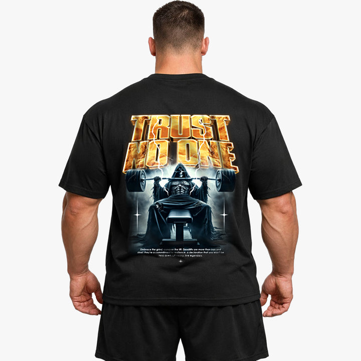 Trust no one (Backprint) Oversized Shirt