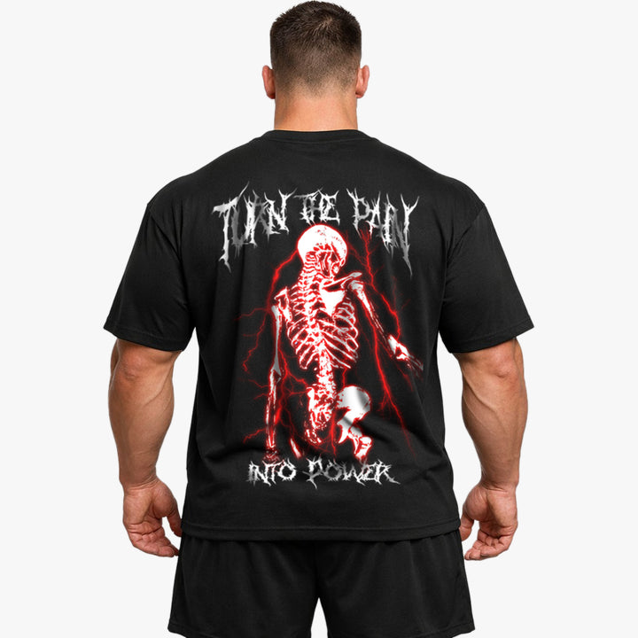 Turn the pain into power (Backprint) Oversize Blast