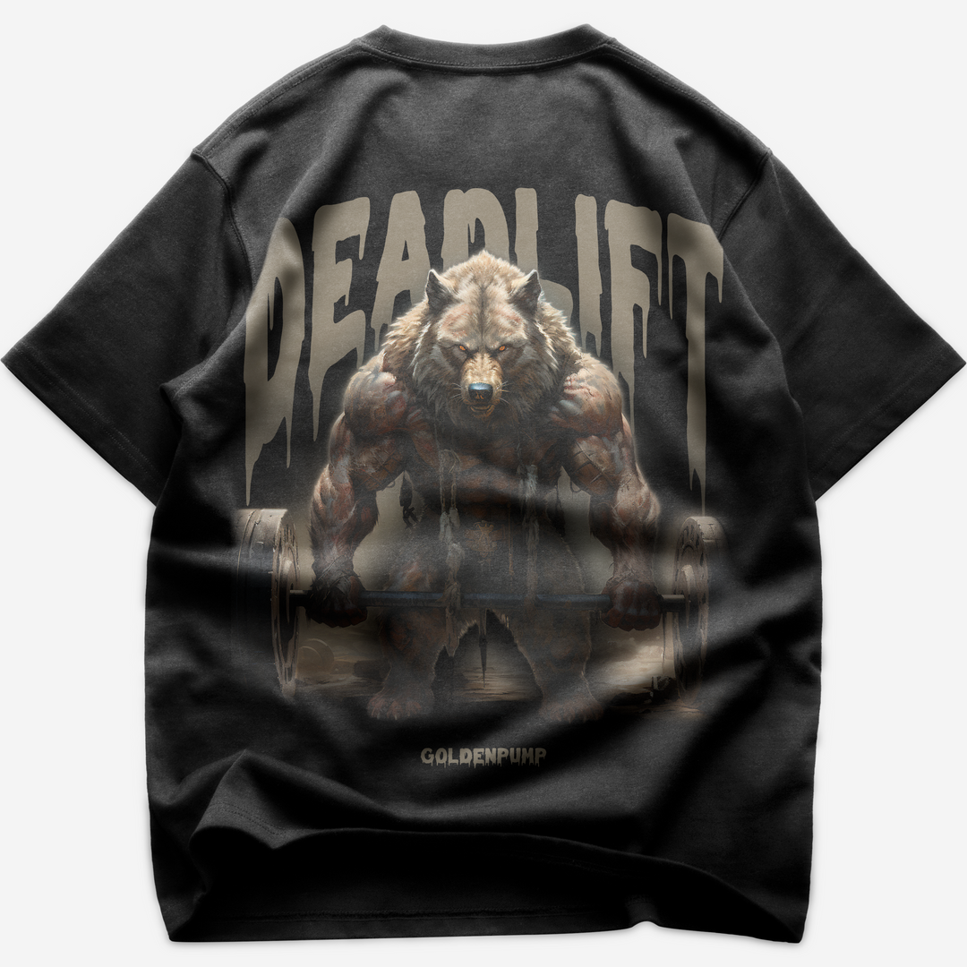 Deadlift Wolf (Backprint) Oversized Shirt