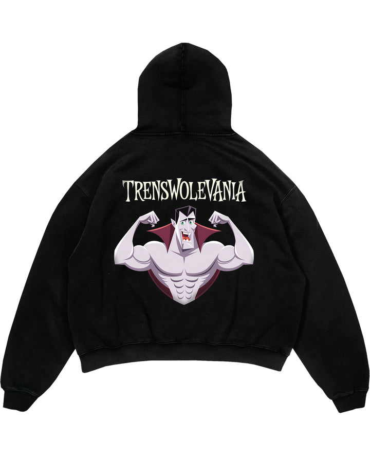 Trenswolevania(V2) Hoodie i oversize (baktryck).