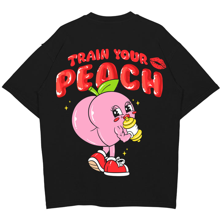 Träna din Peach Oversized (Backprint) tröja