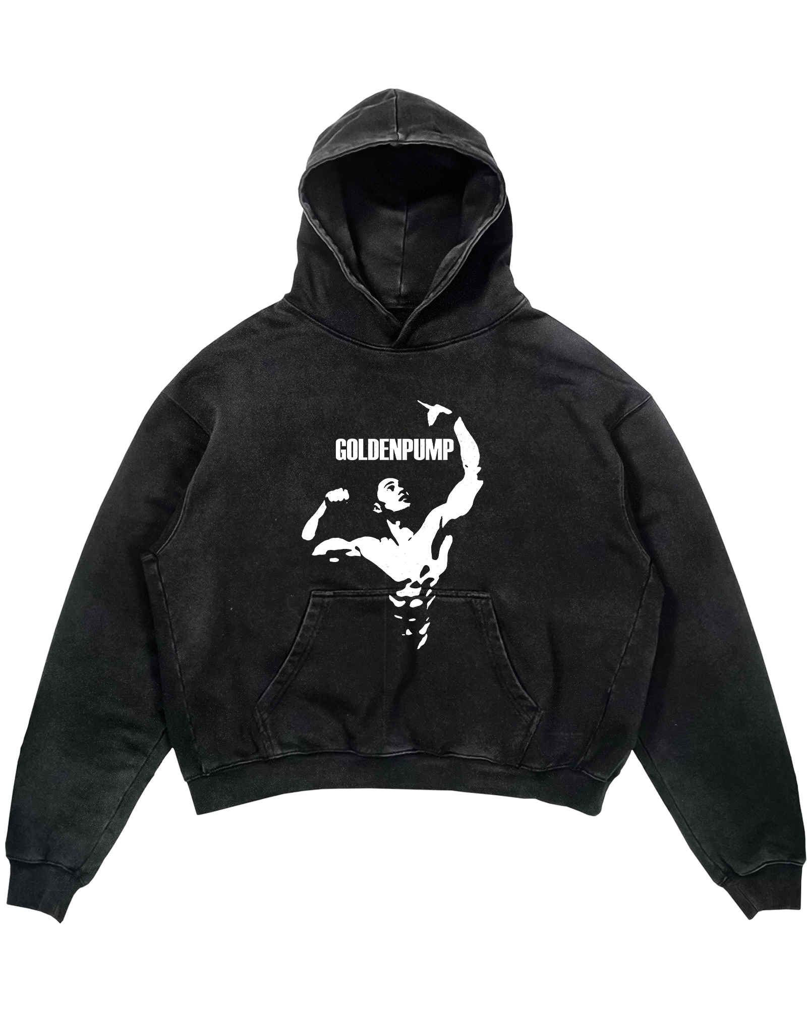 GoldenPump Oversized Hoodie - Mit Taschendruck
